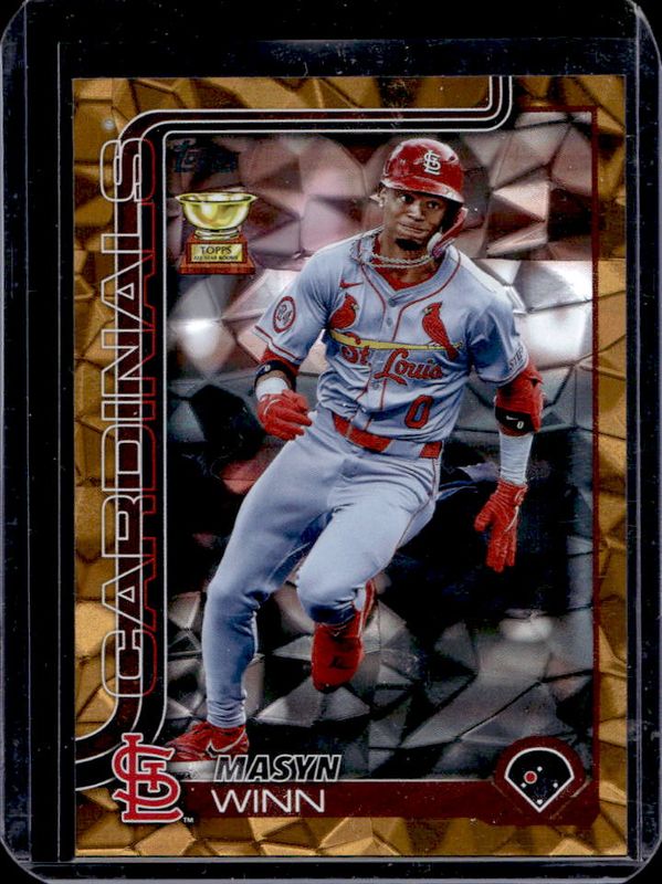 Masyn Winn 2025 Topps #22 Gold Diamante Foil /50 RAW