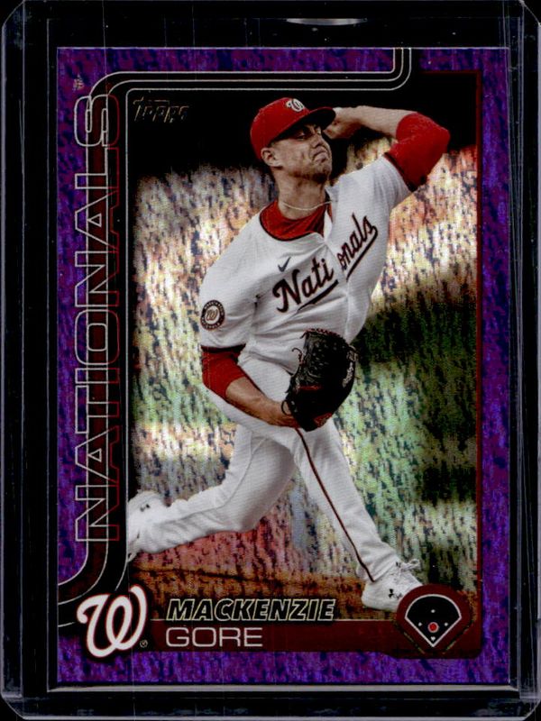 MacKenzie Gore 2025 Topps #334 Purple Holo Foil /250 RAW