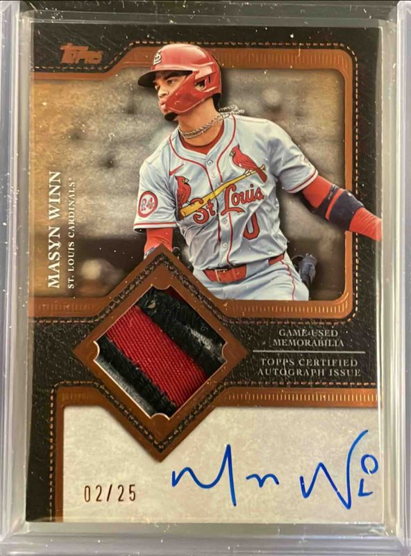 Masyn Winn 2025 Topps #TFAP2-MW Flagship Autographs Patch - Bronze RAW
