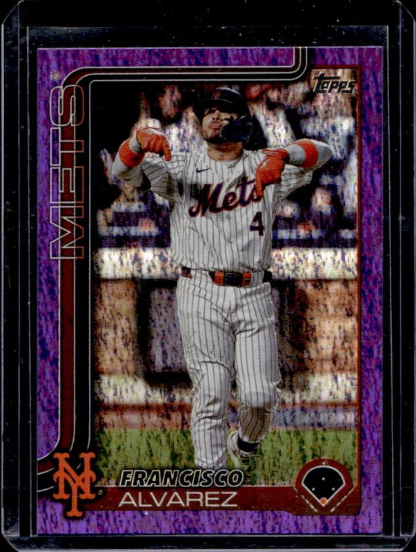 Francisco Alvarez 2025 Topps #171 Purple Holo Foil /250 RAW