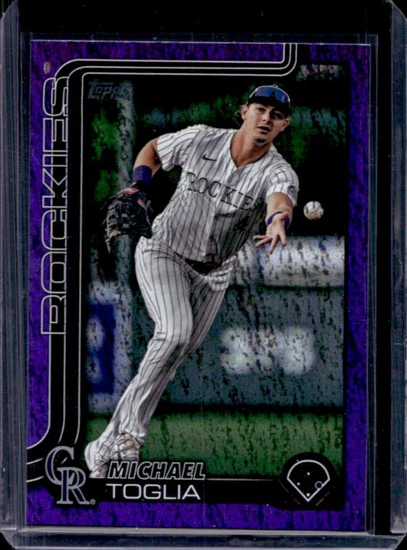 Michael Toglia 2025 Topps #48 Purple Holo Foil /250 RAW