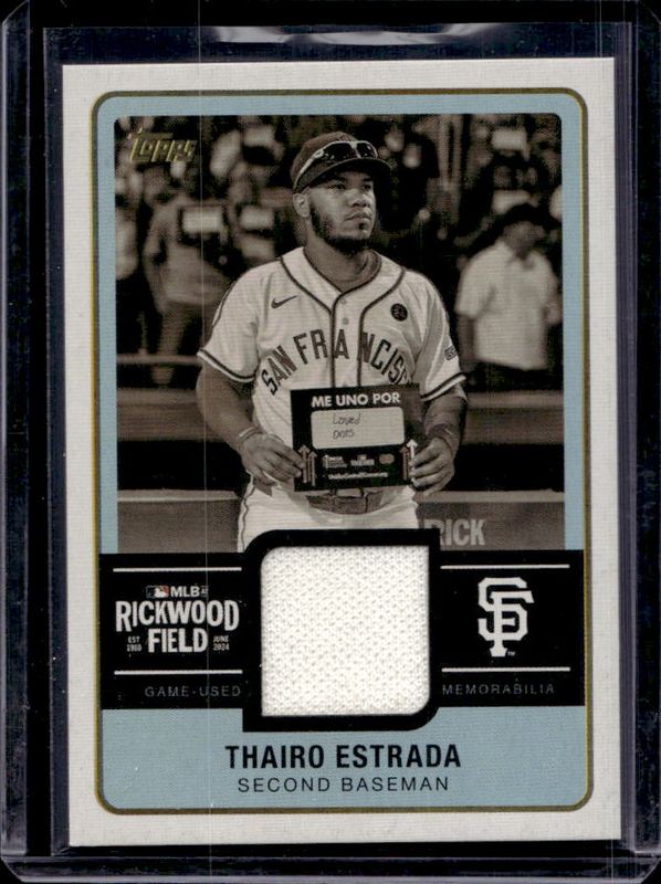 Thairo Estrada 2025 Topps #RWR-TES Rickwood Relics RAW