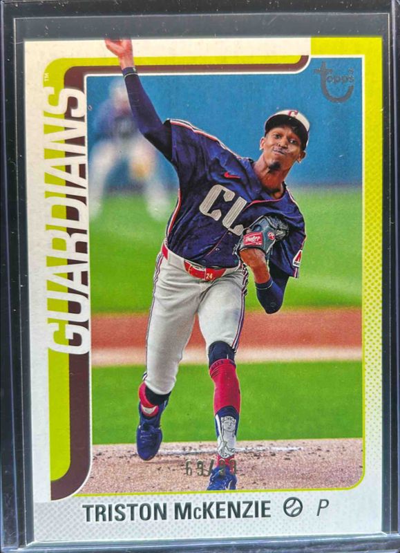 Triston McKenzie 2025 Topps #645 Vintage Stock Retro /99 RAW