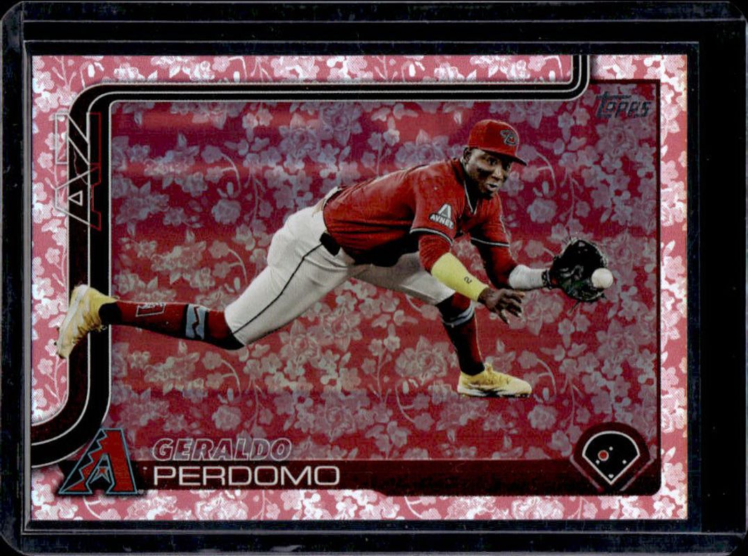Geraldo Perdomo 2025 Topps #228 Holiday Flowers /50 RAW