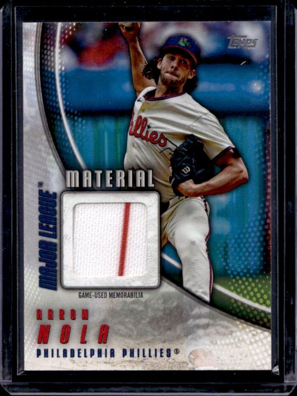 Aaron Nola 2025 Topps #MLM2-AN Major League Material Relics (Series 2) RAW