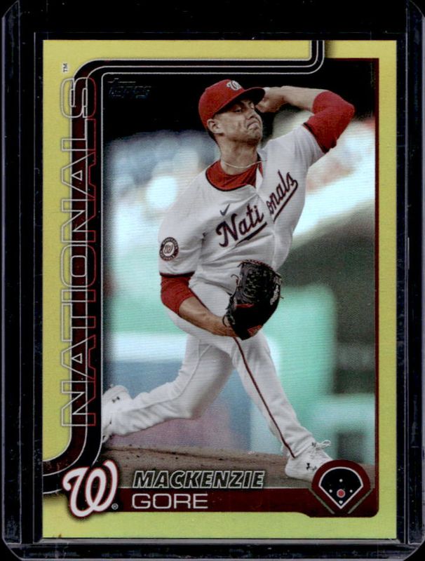 MacKenzie Gore 2025 Topps #334 Gold Rainbow /50 RAW