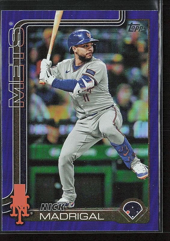Nick Madrigal 2025 Topps #355 Purple Holo Foil /250 RAW