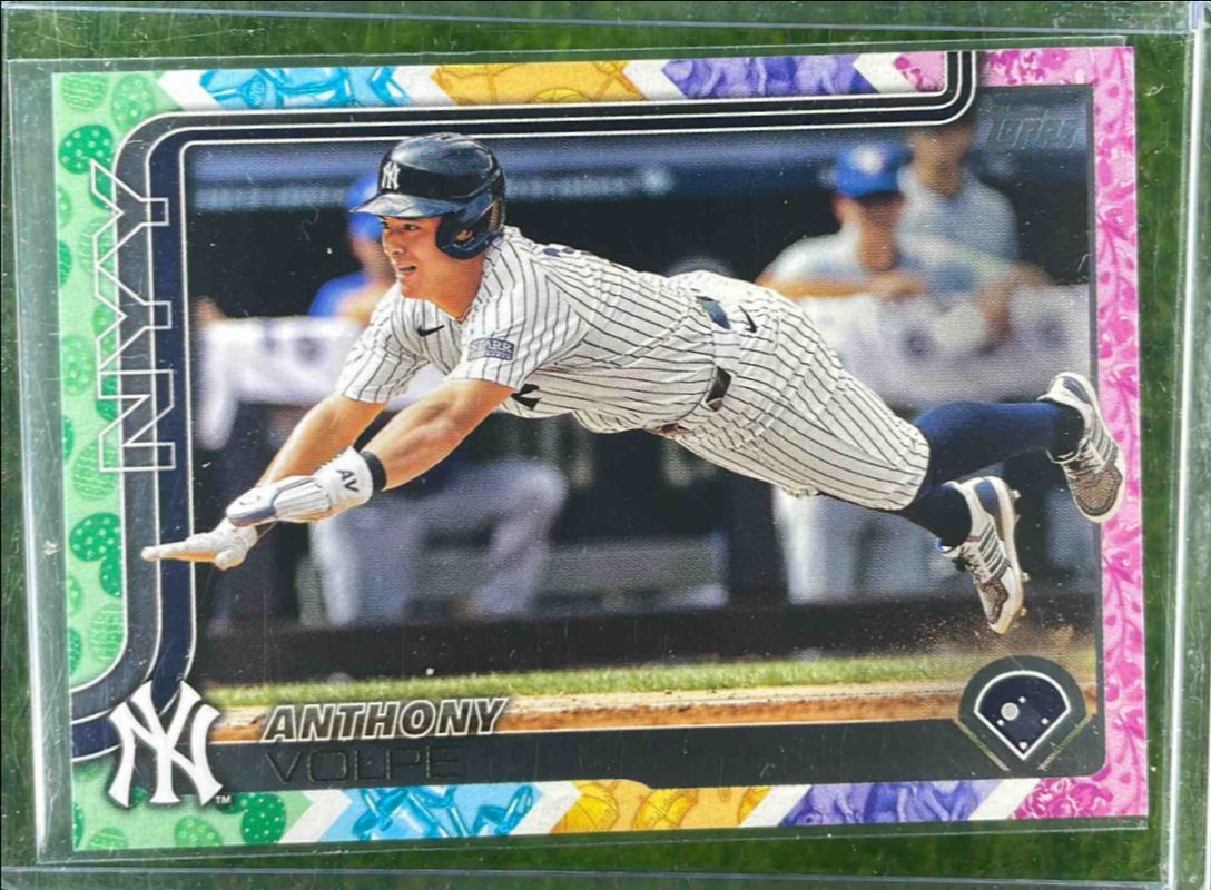 Anthony Volpe 2025 Topps #35 Easter Holiday Tin Border RAW