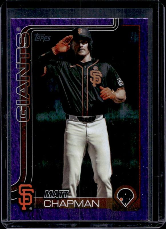 Matt Chapman 2025 Topps #221 Purple Holo Foil /250 RAW