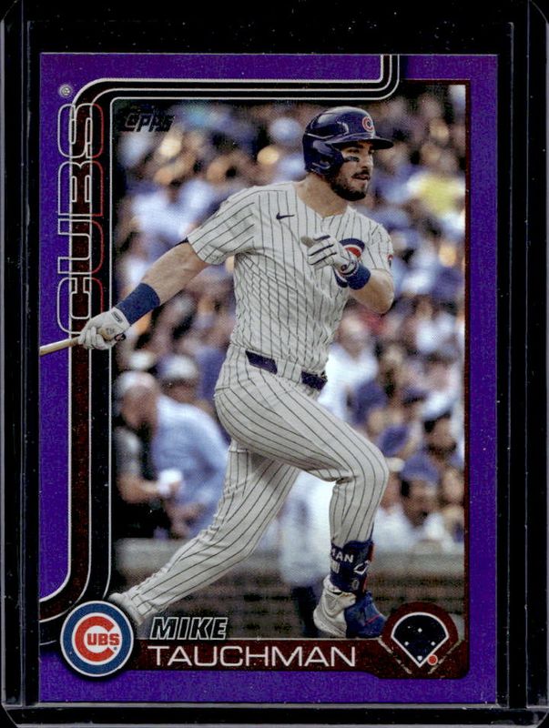 Mike Tauchman 2025 Topps #261 Purple Rainbow /250 RAW