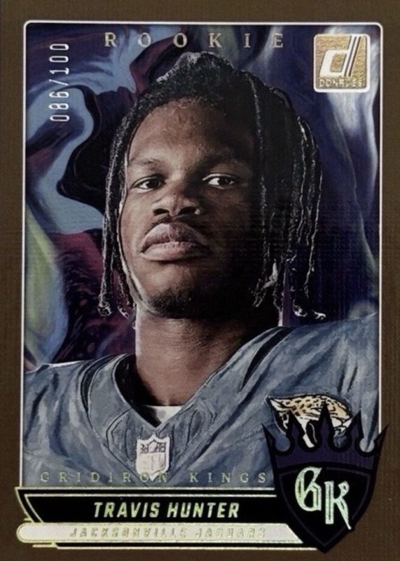 Travis Hunter 2025 Donruss #2 Rookie Gridiron Kings - Studio Series /100 RAW