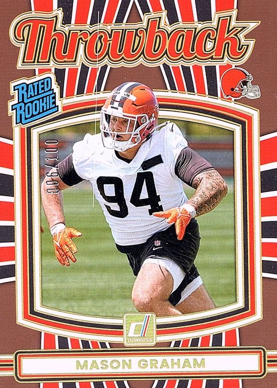 2025 Donruss #40 Rated Rookies Throwback - Studio Series /100