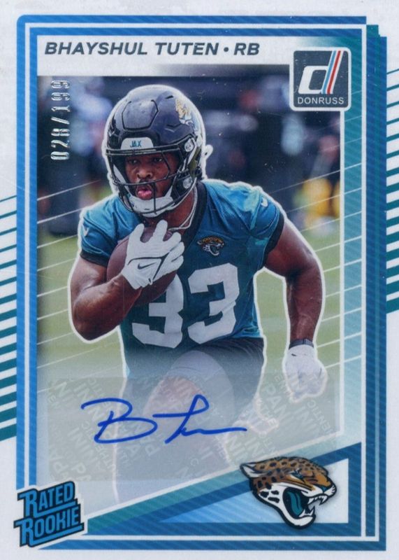 2025 Donruss #333 Rated Rookie Autographs (/199)