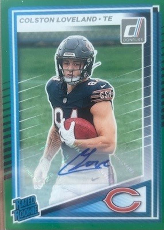 2025 Donruss #310 Rated Rookie Autographs - Green
