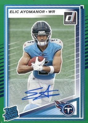 2025 Donruss #339 Rated Rookie Autographs - Green