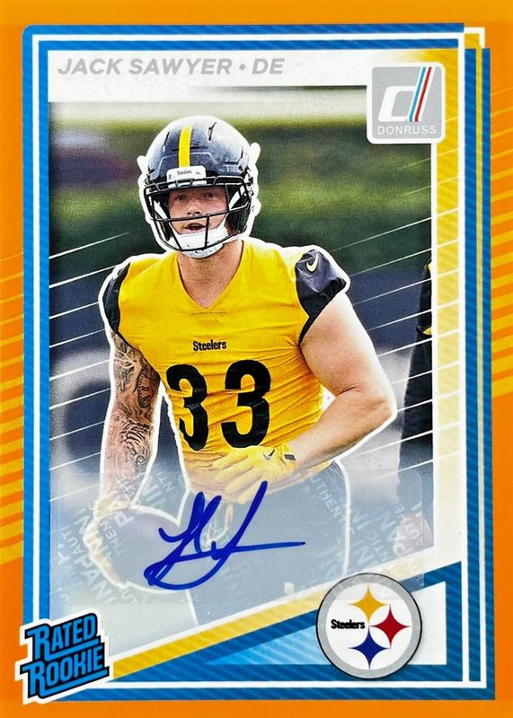 2025 Donruss #390 Rated Rookie Autographs - Orange