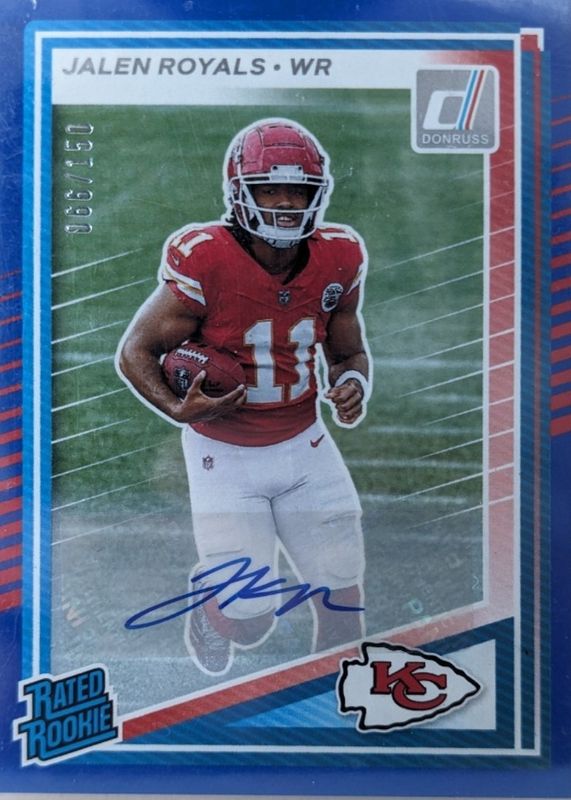 2025 Donruss #321 Rated Rookie Autographs - Blue /150