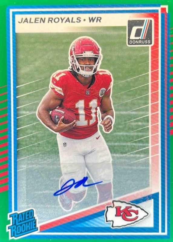 2025 Donruss #321 Rated Rookie Autographs - Green