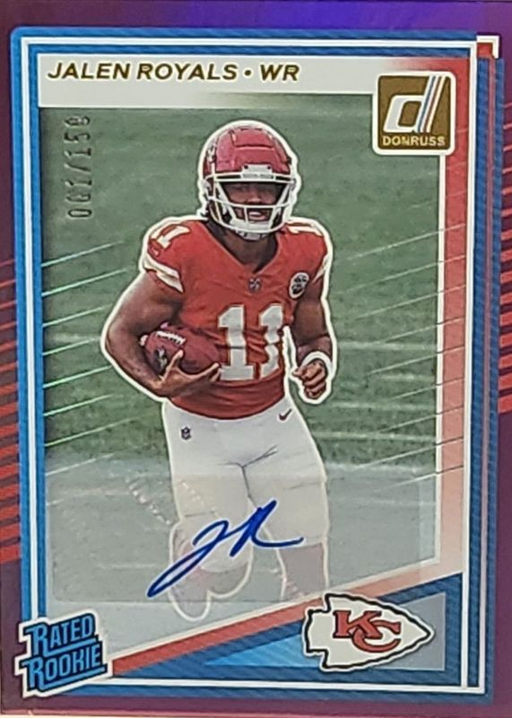 2025 Donruss #321 Rated Rookie Autographs - Purple /150