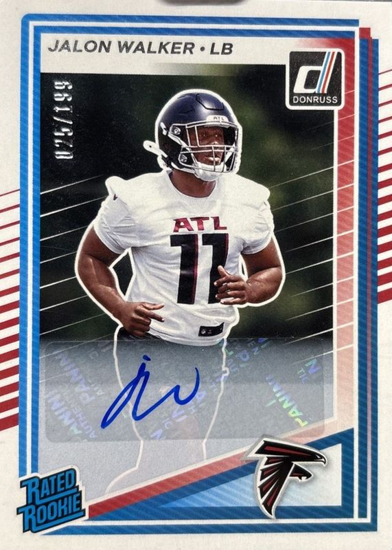 2025 Donruss #344 Rated Rookie Autographs (/199)
