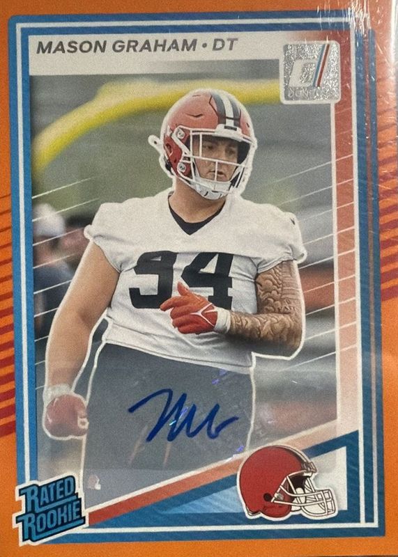 2025 Donruss #340 Rated Rookie Autographs - Orange