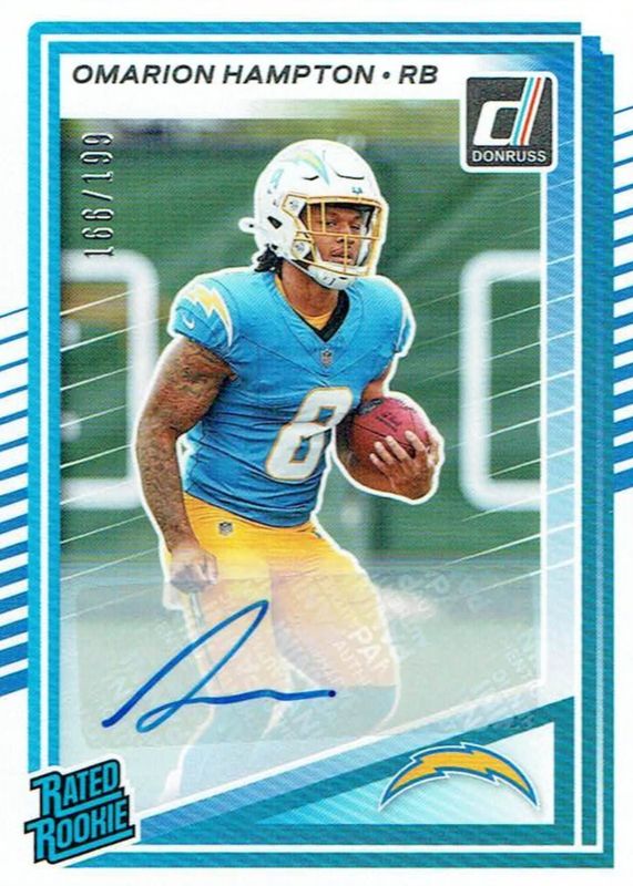2025 Donruss #303 Rated Rookie Autographs (/199)