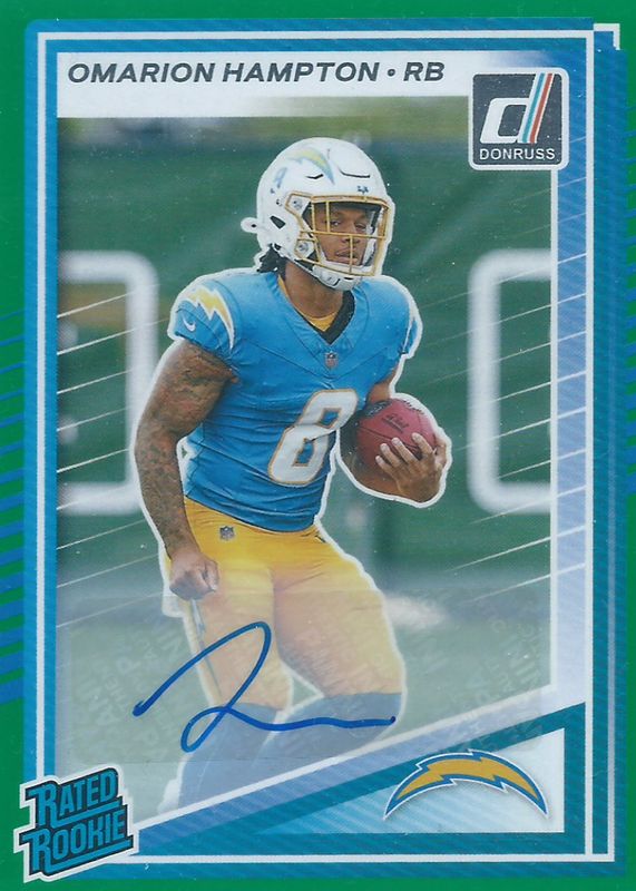 2025 Donruss #303 Rated Rookie Autographs - Green