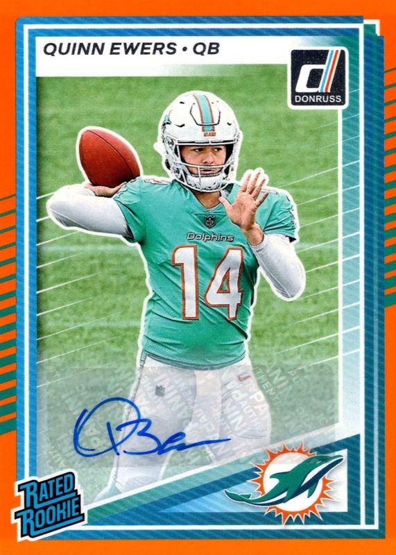 2025 Donruss #342 Rated Rookie Autographs - Orange