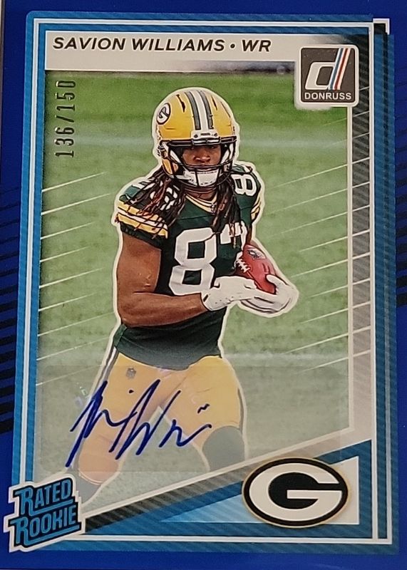 2025 Donruss #318 Rated Rookie Autographs - Blue /150