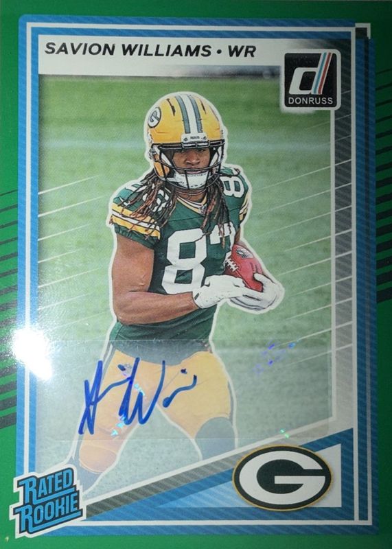 2025 Donruss #318 Rated Rookie Autographs - Green