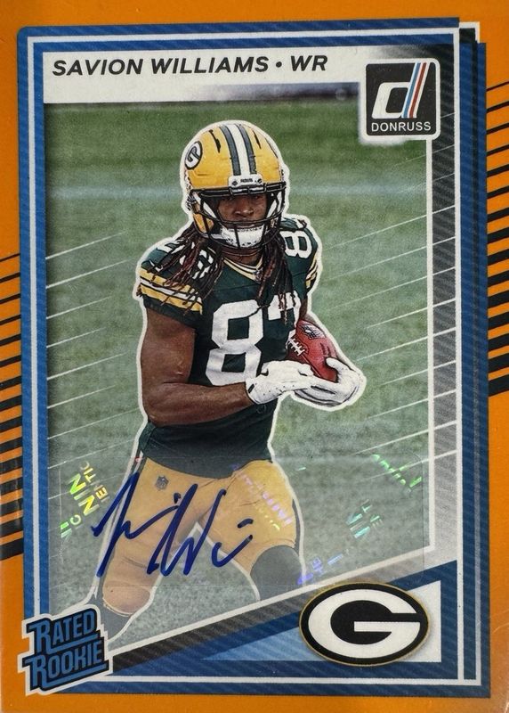 2025 Donruss #318 Rated Rookie Autographs - Orange