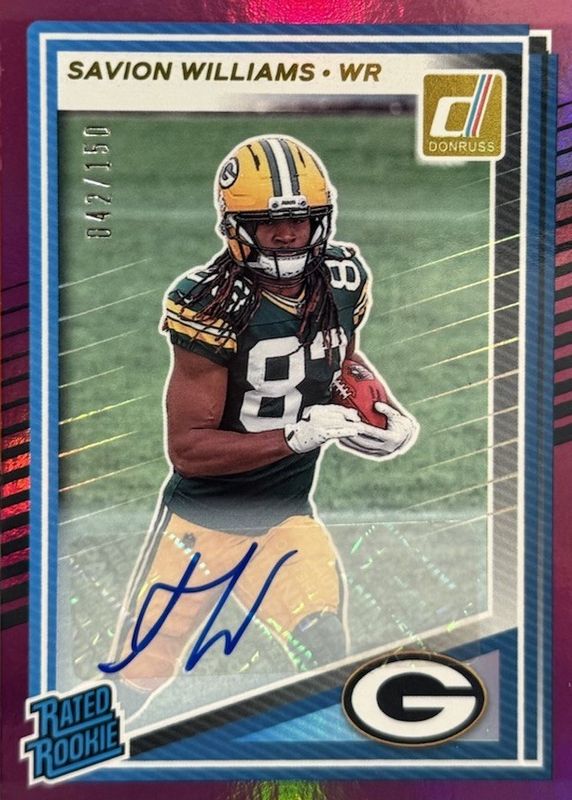 2025 Donruss #318 Rated Rookie Autographs - Purple /150