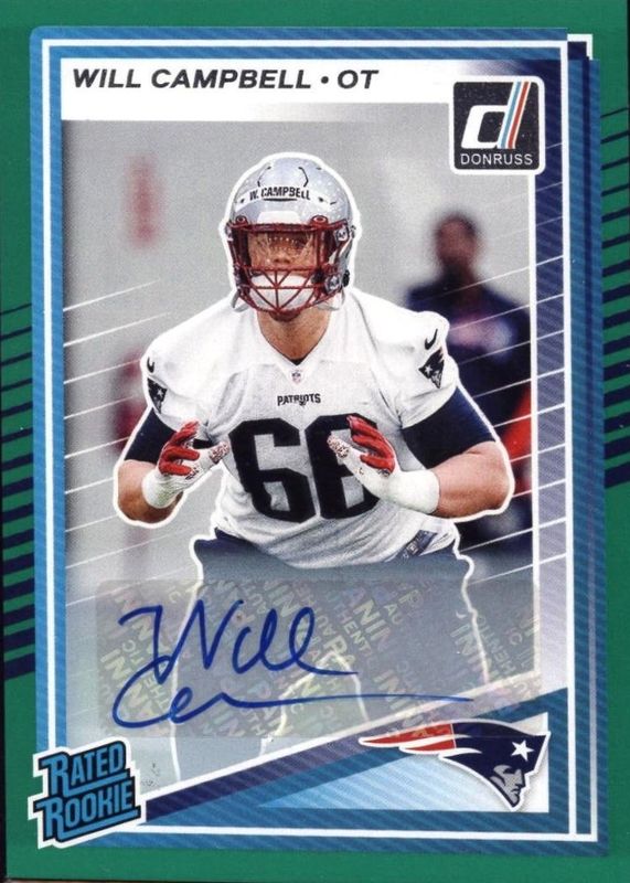 2025 Donruss #345 Rated Rookie Autographs - Green