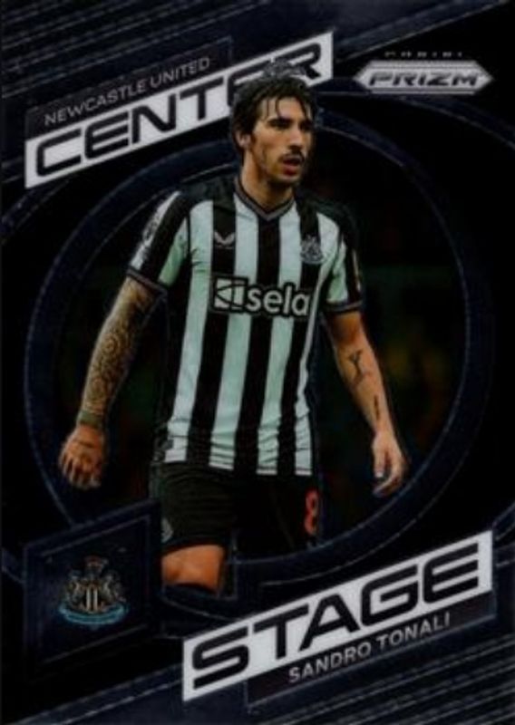 Sandro Tonali 2023 Prizm Premier League #4 Center Stage RAW