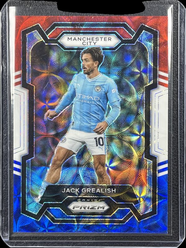 Jack Grealish 2023 Prizm Premier League #1 Choice Red White Blue RAW