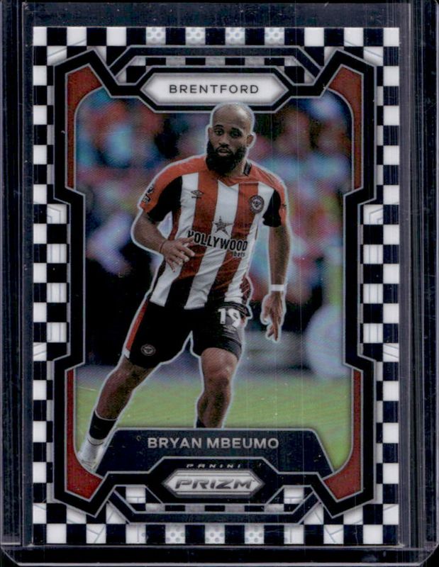Bryan Mbeumo 2023 Prizm Premier League #143 Black & White Checker /(SSP) RAW