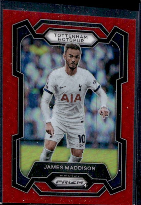 James Maddison 2023 Prizm Premier League #128 Red /199 RAW