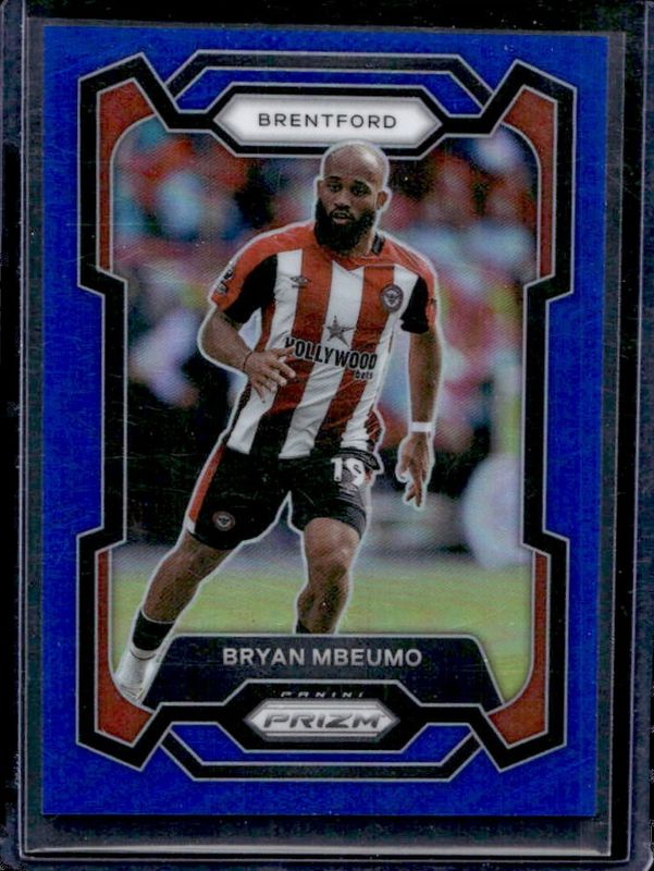 Bryan Mbeumo 2023 Prizm Premier League #143 Blue /299 RAW