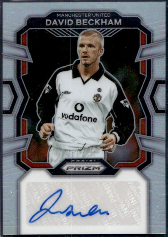 David Beckham 2023 Prizm Premier League #S-DBE Signatures - Silver /99 RAW