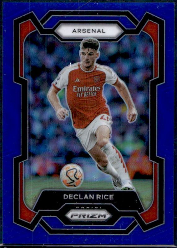 Declan Rice 2023 Prizm Premier League #23 Blue /299 RAW