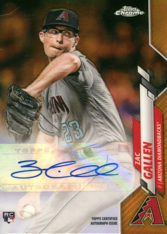 2020 Topps Chrome Update #USA-ZG Autographs - Gold Refractor /50