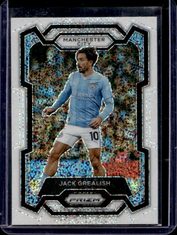 Jack Grealish 2023 Prizm Premier League #1 White Sparkle /(SSP) RAW