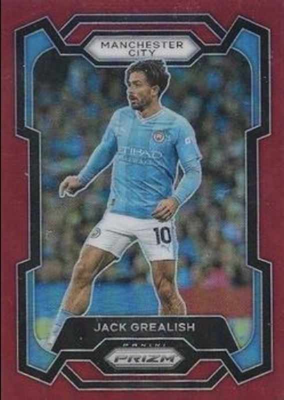 Jack Grealish 2023 Prizm Premier League #1 Red /199 RAW