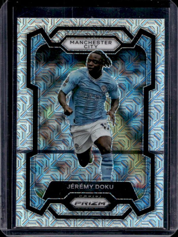 Jeremy Doku 2023 Prizm Premier League #11 Mojo RAW