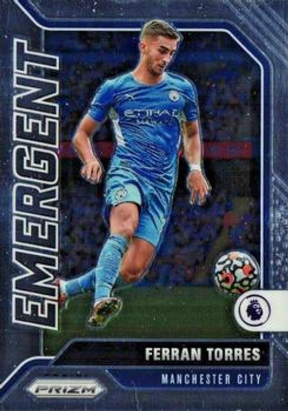 Ferran Torres 2021 Prizm Premier League #8 Emergent RAW