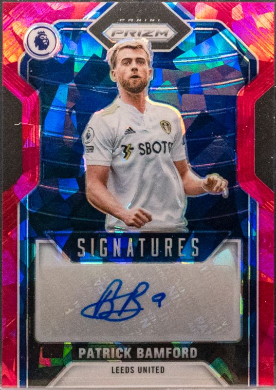Patrick Bamford 2021 Prizm Premier League #S-PB Signatures - Pink Ice RAW
