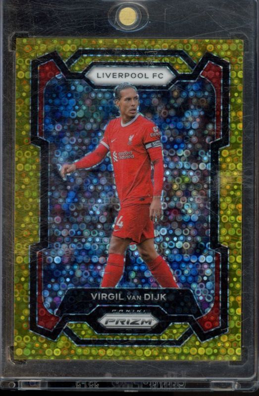 Virgil van Dijk 2023 Prizm Premier League #81 Breakaway Gold /10 RAW