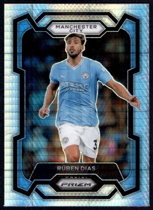 Ruben Dias 2023 Prizm Premier League #15 Hyper RAW