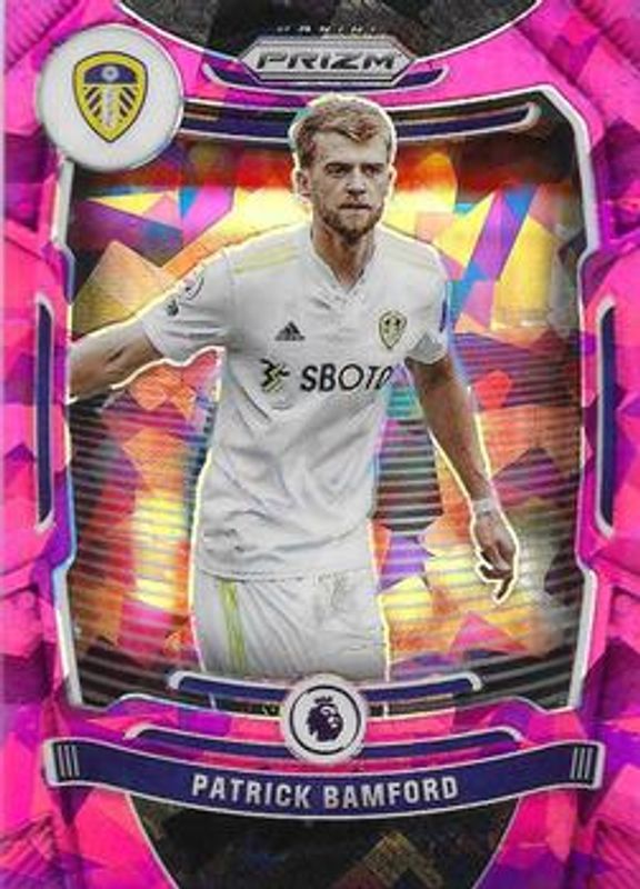 Patrick Bamford 2021 Prizm Premier League #224 Pink Ice RAW