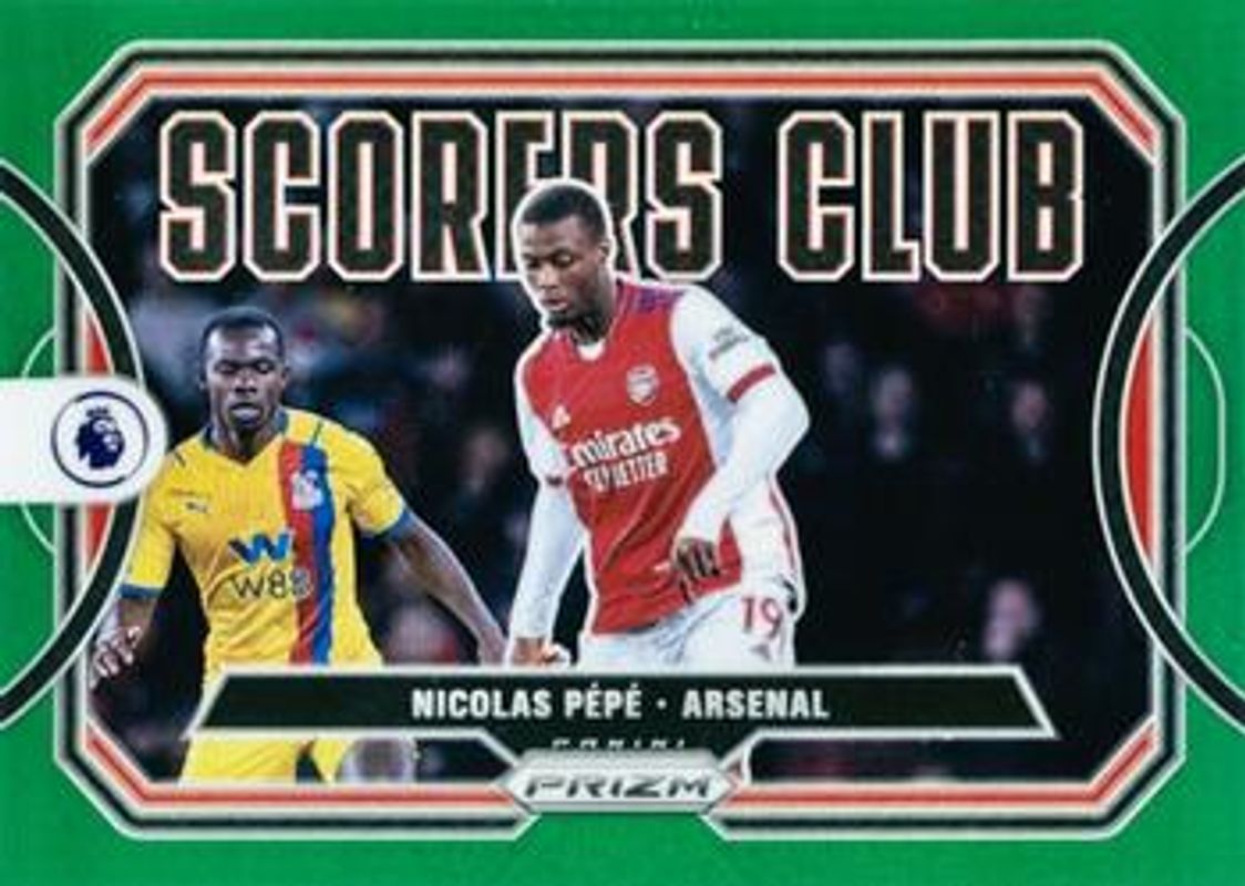 2021 Prizm Premier League #23 Scorers Club - Green /5